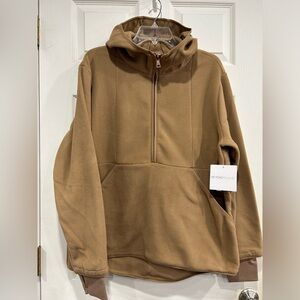 Beyond Yoga Women's XL Urban Explorer Half Zip Pullover Deep Tan NWT